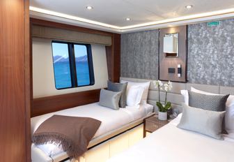 Charter yacht IMPERIAL PRINCESS BEATRICE twin cabin overview