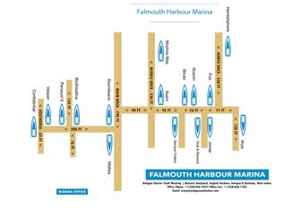 Antigua Charter Yacht Show Falmouth Harbour Marina map