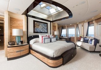 One of the guest cabins available on board charter yacht EXCELLENCE V