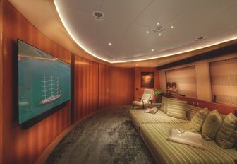 Charter yacht MALTESE FALCON cinema room