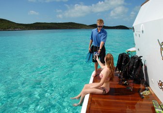 swim platform on superyacht sweet escape