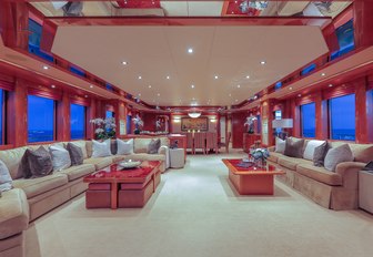 main salon of yacht hospitality 