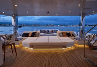 The Bannenberg and Rowell designed exterior of superyacht JOY