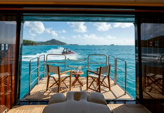 Charter yacht ALFA NERO fold-down balcony