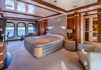 Charter yacht RARE FIND master cabin overview