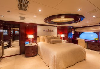 full-beam master suite on board luxury yacht Lady Joy