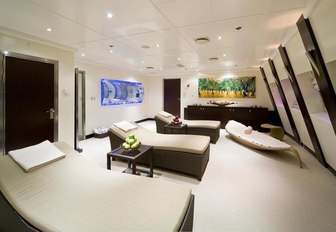 The wellness centre belonging to motor yacht Lauren L