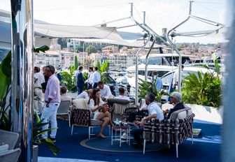 Cannes Yachting Festival seating area