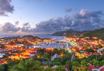 Gustavia, Saint Barthelemy skyline in the Caribbean
