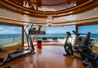 Charter yacht ALFA NERO gym and equipment