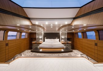 timeless master suite on board luxury yacht SILVER FAST