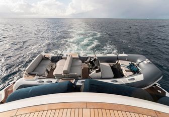 Luxury yacht charter CAPTAIN MORGAN III tender by swim platform