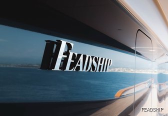 Charter yacht BREAKTHROUGH Feadship branding