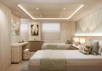 Charter yacht QU2 twin cabin