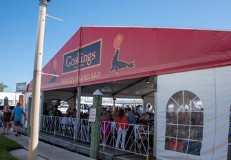 Exterior of Goslings tent at Fort Lauderdale International Boat Show (FLIBS)