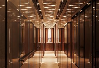 Superyacht charter SILVER FOX interior hallway
