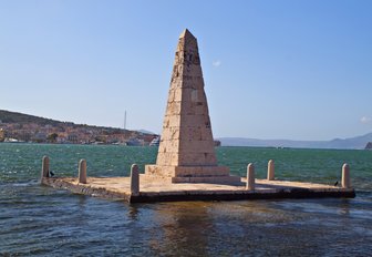 Monument erected in the waters surrounding Kefalonia