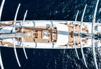 Charter yacht BLACK PEARL overhead