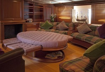 The main salon of sailing yacht ATHOS