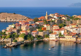 View over a medieval town in Turkey