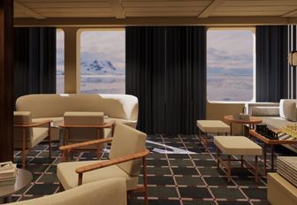 Superyacht charter CAPTAIN ARCTIC interior seating area