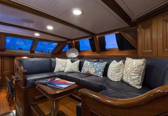 Upper salon of sailing yacht MARAE