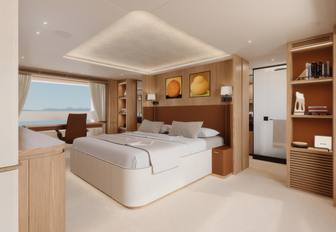 Charter yacht AITANA master cabin
