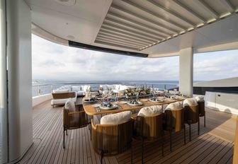 Superyacht charter SYMMETRY exterior deck space