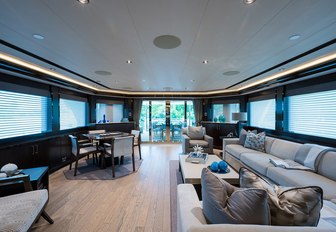 main salon on yacht w