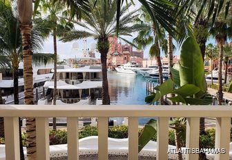 Atlantis Bahamas marina and motor yacht charters berthed