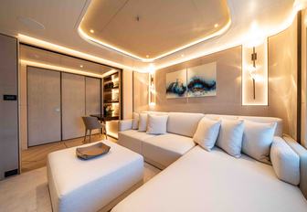 Superyacht charter SYMMETRY private lounge area