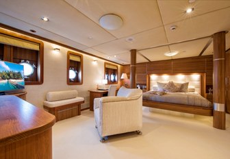 vip suite on superyacht sherakhan