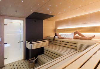 Solandge superyacht sauna