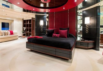 master suite on board luxury yacht SLIPSTREAM