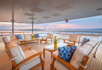 Charter yacht LAUREL exterior lounge