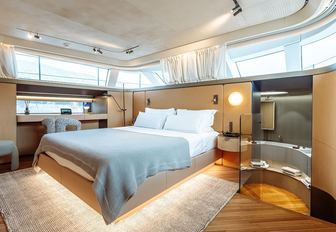 Charter yacht SAL master cabin overview