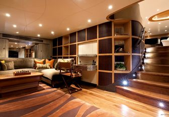 chill out room for movies and TV watching aboard superyacht HEMISPHERE