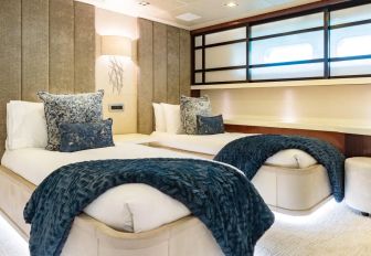 Charter yacht HOLDIN' MY OWN twin cabin overview