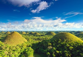 spectacular Chocolate Hills in Bohol, the Philippines