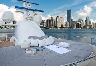 Below Deck superyacht VALOR, or BG, sundeck with sunpads and jacuzzi pool