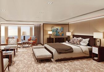 Charter yacht PLANET NINE master cabin