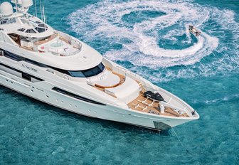 Charter yacht AS YOU WISH and toys in action