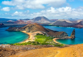 the galapgos islands are an amazing place to charter as practically no one lives there, making it an ideal destination for a self isolating yacht charter vacation 