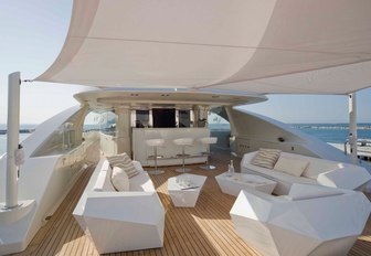 sundeck on board luxury superyacht