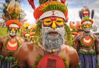 Tribes at the Mt Hagen cultural show in Papua New Guinea