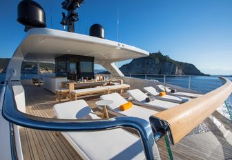 Sundeck on explorer charter yacht MOKA