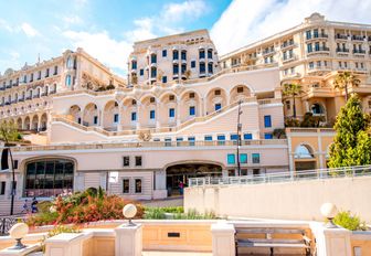 Modern residential buildings and hotels in Monte Carlo