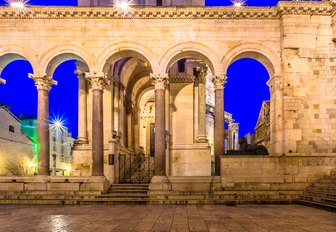 distinctive archways at Diocletian's Palace