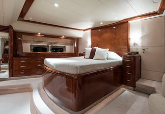 Charter yacht THANDEKA master cabin