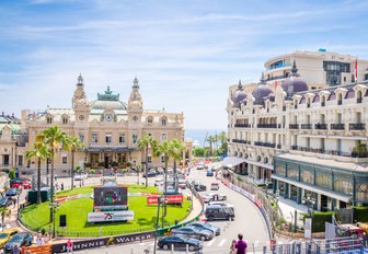 the centre of Monte Carlo, Monaco, during the Monaco Grand Prix